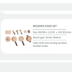 Wooden Food Play Set