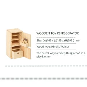 Wooden Toy Refrigerator