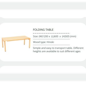 FOLDING TABLE