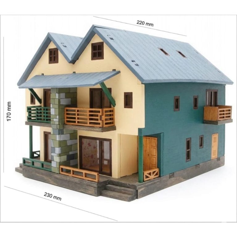 Vietnam wooden puzzle house