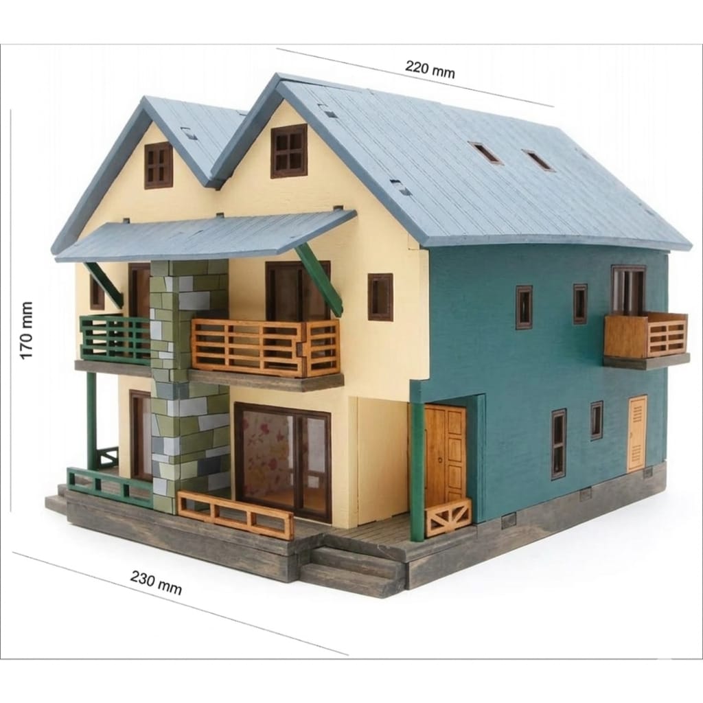 Vietnam wooden puzzle house